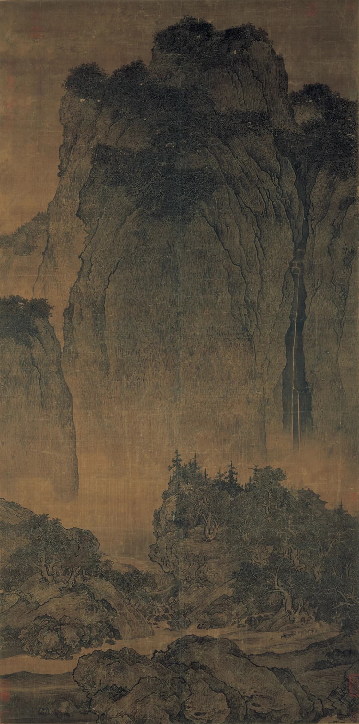 谿山行旅圖，Travelers Among Mountains and Streams